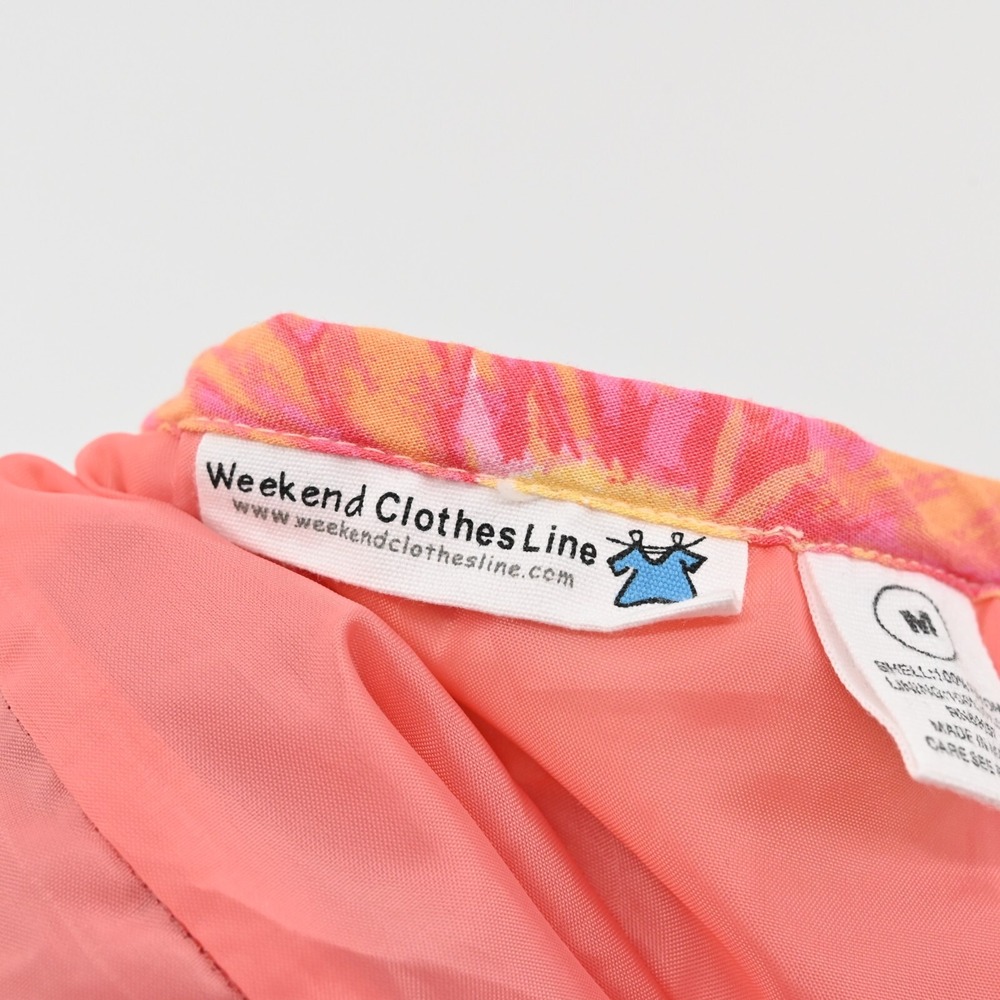 WEEKEND CLOTHES LINE Skirt Sz M Floral Mixed Print Multicolor Tiered Midi Hippie - Picture 6 of 14